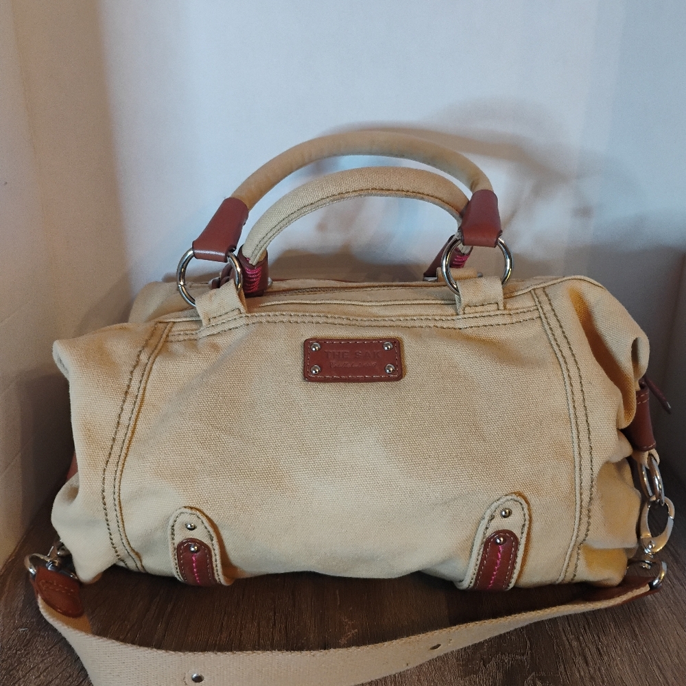 The Sak Vintage Fabric/Cowhide Shoulder Purse